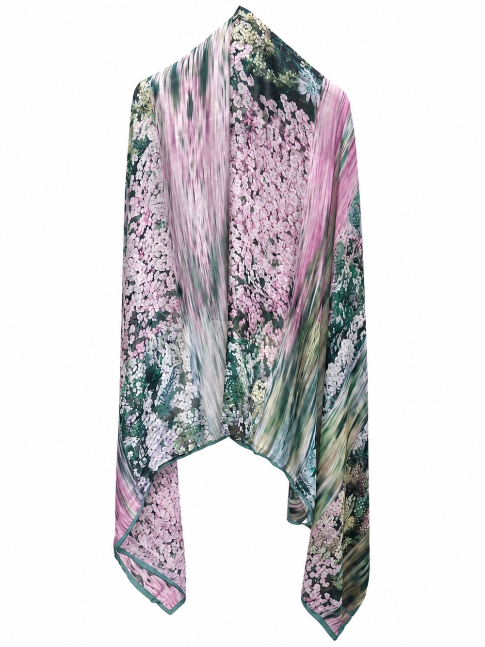 Ted Baker London Floral Watercolor Oversized Scarf Shawl Wrap - Picture 4 of 5